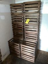 (16) Wood Apple Crates