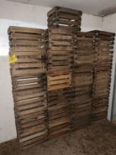 (36) Wood Apple Crates