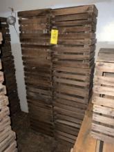(18) Wood Apple Crates