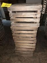 (6) Wood Apple Crates