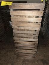 (6) Wood Apple Crates