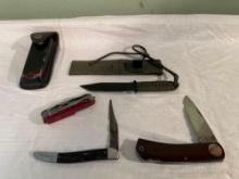 Swiss Army knife, Khyber 2603, Utica fishing knife, Fury 60099