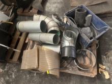Pallet of Metal Piping and Hardware