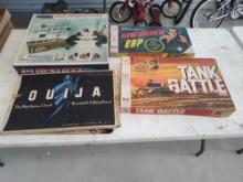Games, Ouija, Aurora Pursuit, Kreskins ESP, Tank Battle