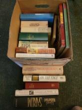 1 Box of assortes hardback books