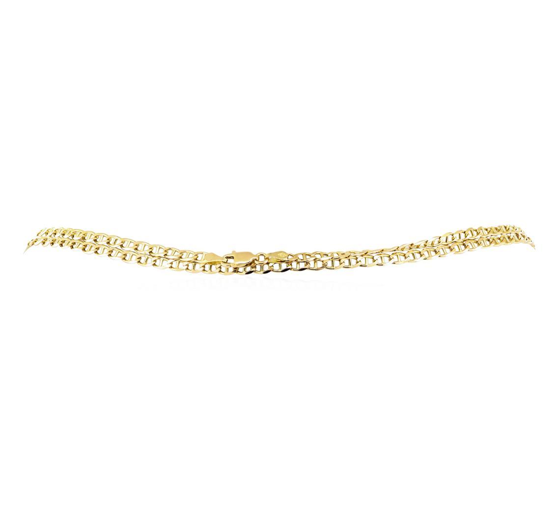Thirty Inch Anchor Link Chain - 14KT Yellow Gold