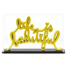 Life is Beautiful (Yellow) by Mr Brainwash