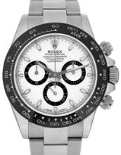 Rolex Mens Stainless Steel Panda Daytona With Box And Card