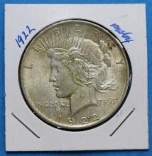 1922 Silver Peace Dollar Coin