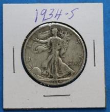 1934-S Walking Liberty Silver Half Dollar Coin