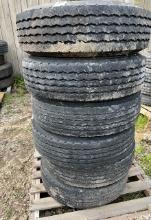 (6) Michelin Tires 215/75R17.5