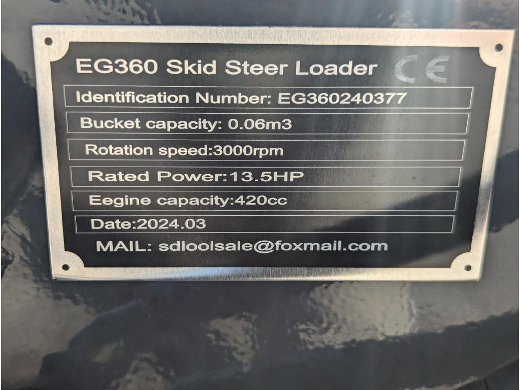 2024 EGN EG360 Mini Skid Steer
