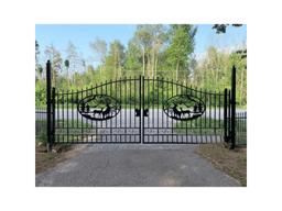 Greatbear 14' Wrought Iron Gate w/ Deer