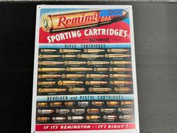 "2 Retro Vintage Signs" Remington Cartridges