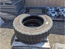 2 Goodyear 11R24.5 Tires