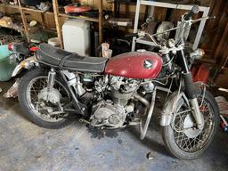 NOT STARTED - 1969 HONDA CL450 SCRAMBLER MOTORCYCLE, 10,616 MILES, VIN: CL450-1009991