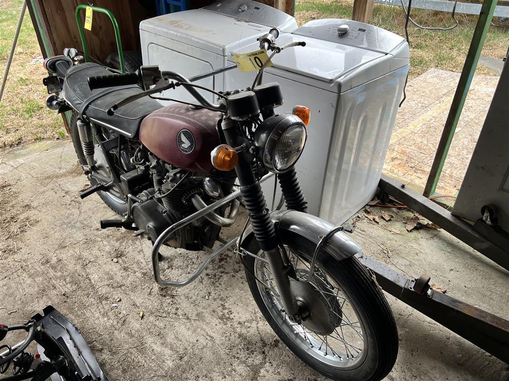 NOT STARTED - 1969 HONDA CL450 SCRAMBLER MOTORCYCLE, 10,616 MILES, VIN: CL450-1009991