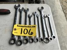 LOT: 9-CRAFTSMAN RATCHETING BOX END WRENCHES