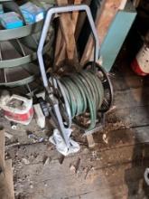 REMAINING CONTENTS OF SHED: HYD FLUID, ICE TONGS, POWER TOOLS, LAWN FURNITURE, HAND ICE AUGER,