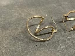 10 K Gold Pair Of Earrings