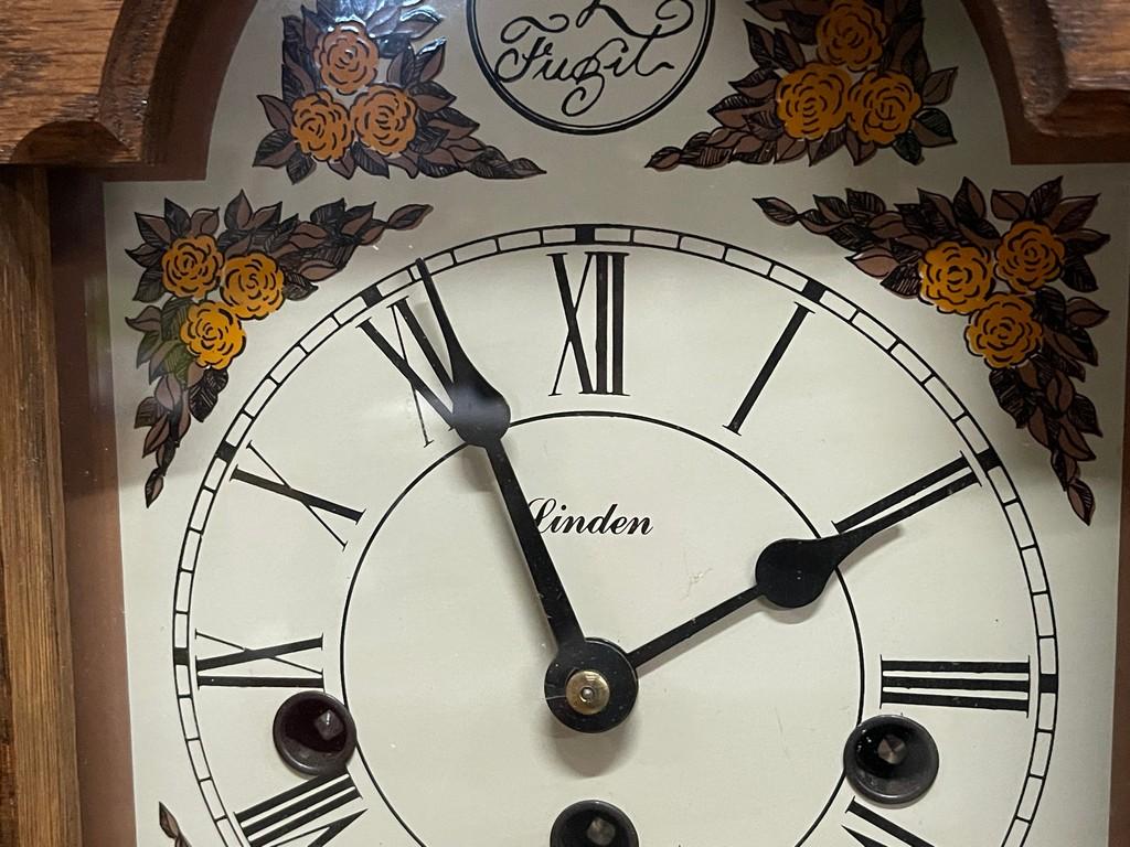 Vintage Linden Oak Cased Carriage Clock