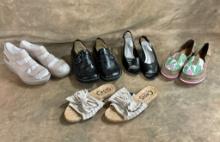 5 Pairs Of Gently Used Or New ladies Shoes