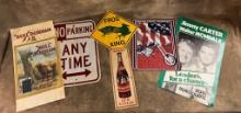Lot Of Paper & Metal Signs & Posters