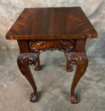 Carved Chippendale Style Mahogany Stand