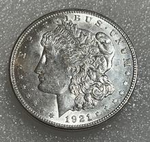 1921 D Morgan Dollar BU