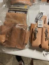 1lrg Leather Tool Pouch & 1sm Leather Quick Release Tool Pouch