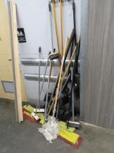 MISC BROOMS - ONE LOT