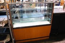 51IN X 16IN X 55IN GLASS DISPLAY / TOBACCO CABINET