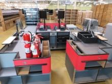 NEW 2019 MODEL 10.5FT KILLION KCU3500 CHECKOUTS WITH SHARED REGISTER STAND