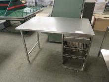 4FT STAINLESS STEEL TABLE - 30IN DEEP