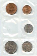 Cyprus 1955-56 type set, 5 BU pieces