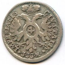 Germany/Lubeck 1729-JJJ silver 4 schilling VF