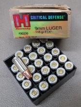 Hornady Critical Defense 9mm Ammunition