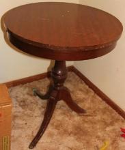 Beautiful Antique Wood Pedestal Table
