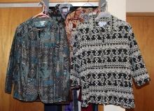 6 Knit/Woven Fabric Jackets in Different Colors and Designs