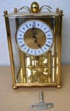 Haller Brass Clock with Key