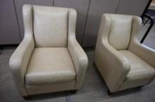 Pair of Trindi Furniture Faux Leather Chairs