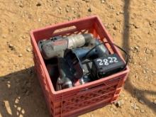 2822 - SMALL CRATE OF BOSCH TOOLS