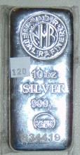 Nadir 10 Oz. Silver Bar .9999