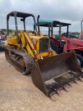 John Deere 450C Track Loader with 5 Shank Ripper Bar - NO SHANKS Runs and Works as it Should