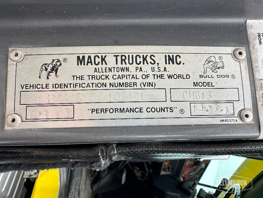 1999 Mack CH613 T/A Dump Truck [YARD 1]