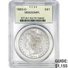 1883-O Morgan Silver Dollar PCGS MS63 DMPL