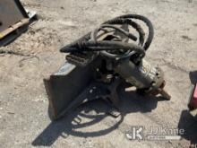 Cat Auger for skidsteer (Condition Unknown) NOTE: This unit is being sold AS IS/WHERE IS via Timed A