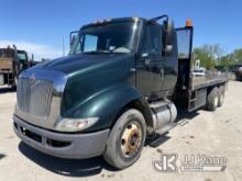 2009 International 8600 Extended-Cab Flatbed Truck Runs & Moves
