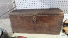 Vintage wooden toolbox