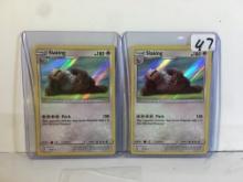 Lot of 2  Collector Pokemon Stage 2 Slaking Pitch HP180  Pokemon Game Card 18/18